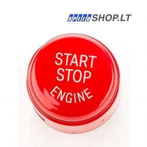 BMW F01 F10 F16 F20 F30 F48 raudonas Start Stop mygtukas